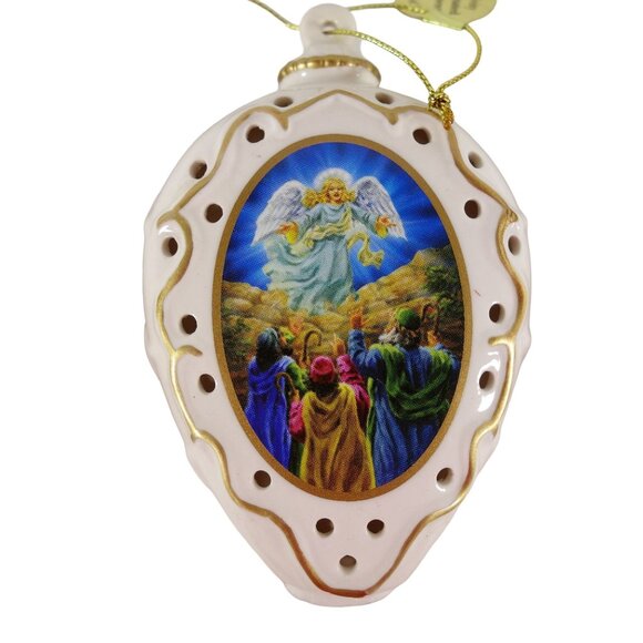 Vintage Danbury Mint Nativity Illuminated Christmas Holiday Ornaments Lot of 5 - Picture 3 of 9